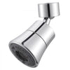 VEVOR Faucet Aerator, 360° Swivel Kitchen Sink Aerator, 5-Function 5-Flow Sink Sprayer Attachment, Bathroom Faucet Extender Head Replacement for 15/16 inch Female Thread with Adapter & 55/64 inch Male