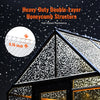 VEVOR 6 Pack Polycarbonate Greenhouse Panels, 2' X 4' X 0.16'' Roof Panels Sheets, Waterproof UV Protected Corrugated Plastic Roofing, Impact Resistance Clear Roofing Sheets for Greenhouse/Garden