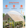 VEVOR Roof Panels, 12Pcs Polycarbonate Roofing Panels Double Layer, High Impact Corrugated Plastic Greenhouse Replacement Cover, Waterproof for Gazebos, Chicken Coops, Home, Garden (5' x 2' x 0.24")