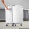 VEVOR Rice Storage Container 198 lbs/31.7 Gallons Dog Food Dispenser Bin, for Kitchen Pantry, 120L Large Grain Cereal Flour Ingredient Storage Bin, Pet Food Container with Wheels, Scoop, Slide Lid
