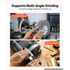 VEVOR Water-Cooled Grinder Knife Sharpener 1.2A 90–160 RPM Variable Speed, 10" Wet Grinding Wheel & 8" Leather Stropping Wheel, Wet/Dry Stone Grinding Machine with Water Tray for Knives Chisels, 120V
