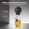 VEVOR 10 Quart Hydraulic Pump, 2.2KW Hydraulic Dump Trailer Pump Single Acting, 3200 PSI Max Relief Pressure, 1.7 GPM Flow Rate, AC220-240V Hydraulic Power Unit Car Lift (Vertical Installation)