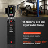 VEVOR 14 Quart Hydraulic Pump, 2.2KW Hydraulic Dump Trailer Pump Single Acting, 3200 PSI Max Relief Pressure, 1.7 GPM Flow Rate, AC220-240V Hydraulic Power Unit Car Lift (Vertical Installation)