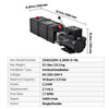 VEVOR 14 Quart Hydraulic Pump, 2.2KW Hydraulic Dump Trailer Pump Single Acting, 3200 PSI Max Relief Pressure, 1.7 GPM Flow Rate, AC220-240V Hydraulic Power Unit Car Lift (Vertical Installation)