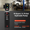 VEVOR 15 Quart Hydraulic Pump, 2.2KW Hydraulic Motor Dump Trailer Pump Single Acting, 3200 PSI Max Relief Pressure, 1.7 GPM Flow Rate, AC220-240V Hydraulic Power Unit Car Lift (Vertical Installation)