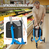 VEVOR 3 Wheels Rollator Walker for Seniors, Lightweight Aluminum Foldable Rolling Walker with Adjustable Handle, Outdoor Trio Mobility Walker with Large Wheels & Spacious Storage Bag, 260LBS Capacity