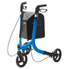 VEVOR 3 Wheels Rollator Walker for Seniors, Lightweight Aluminum Foldable Rolling Walker with Adjustable Handle, Outdoor Trio Mobility Walker with Large Wheels & Spacious Storage Bag, 260LBS Capacity