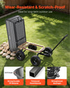 VEVOR Garden Dump Cart, 1200 lbs Poly Dump Cart, 7 Cu. Ft. Garden Carts Dumps Wagon with 2-in-1 Convertible Handle, 90° Quick-Dumps Mechanism, 180° Swivel Wheels, Yard Wagon for Plants, Soil, Crops