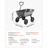 VEVOR Garden Dump Cart, 400 lbs Poly Dump Cart, Garden Carts Dumps Wagon with 90° Quick-Dumps Mechanism, 180° Swivel Wheels, 270° Flexible Rotating Bearings, Yard Wagon for Plants, Soil, Crops
