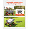VEVOR Garden Dump Cart, 800 lbs Poly Dump Cart, Garden Carts Dumps Wagon with Storage Fence, 90° Quick-Dumps Mechanism, 180° Swivel Wheels, 90° Rotating Handle, Yard Wagon for Plants, Soil, Crops