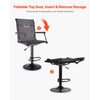 VEVOR Hunting Chair, 360° Silent Swivel, Lightweight Blind Chair, Heavy-Duty Steel Frame Ground Stool Seat, with Padded Armrests, Height Adjustable, 300 Lbs Capacity, for Outdoor Fishing, Camping