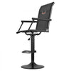 VEVOR Hunting Chair, 360° Silent Swivel, Lightweight Blind Chair, Heavy-Duty Steel Frame Ground Stool Seat, with Padded Armrests, Height Adjustable, 300 Lbs Capacity, for Outdoor Fishing, Camping