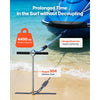VEVOR Sand Anchor, 36 in Stainless Steel Beach Anchor, Screw in Sand Boat Anchors with Spiral Blade, Shallow Water Boat Auger Anchors, for Securing Jet Ski PWC Pontoon Kayak on Beaches and Sandbars
