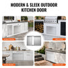 VEVOR BBQ Access Door, 30W x 21H Inch Double Outdoor Kitchen Door, Stainless Steel Flush Mount Door, Wall Vertical Door with Recessed Handles , for BBQ Island, Grilling Station, Outside Cabinet