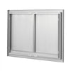 VEVOR BBQ Access Door, 30W x 21H Inch Double Outdoor Kitchen Door, Stainless Steel Flush Mount Door, Wall Vertical Door with Recessed Handles , for BBQ Island, Grilling Station, Outside Cabinet