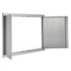 VEVOR BBQ Access Door, 36W x 24H Inch Double Outdoor Kitchen Door, Stainless Steel Flush Mount Door, Wall Vertical Door with Recessed Handles , for BBQ Island, Grilling Station, Outside Cabinet