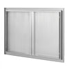 VEVOR BBQ Access Door, 36W x 24H Inch Double Outdoor Kitchen Door, Stainless Steel Flush Mount Door, Wall Vertical Door with Recessed Handles , for BBQ Island, Grilling Station, Outside Cabinet