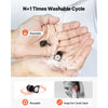 VEVOR Ear Plugs for Sleeping Noise Cancelling, NRR 25 dB Reusable High Noise Reduction  Earplugs, Flexible Silicone Soft Earplug with 12 Ear Tips in M / L, for Sleeping, Working, Studying & Traveling
