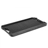 VEVOR Reversible Grill/Griddle, 20x10 inch Pre-Seasoned Cast Iron Griddle, Portable Rectangular Pan with Handle, Family Cookware for Indoor/Outdoor Stove Top Burner, Gas, Camping BBQ, Black