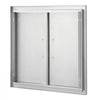 VEVOR BBQ Access Door, 26W x 24H Inch Double Outdoor Kitchen Door, Stainless Steel Flush Mount Door, Wall Vertical Door with Handles, for BBQ Island, Grilling Station, Outside Cabinet