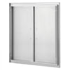 VEVOR BBQ Access Door, 31W x 31H Inch Double Outdoor Kitchen Door, Stainless Steel Flush Mount Door, Wall Vertical Door with Handles, for BBQ Island, Grilling Station, Outside Cabinet