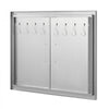 VEVOR BBQ Access Door, 31W x 24H Inch Double Outdoor Kitchen Door, Stainless Steel Flush Mount Door, Double Wall Vertical Door with Handles and Hooks, for BBQ Island, Grilling Station, Outside Cabinet