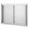 VEVOR BBQ Access Door, 35W x 24H Inch Double Outdoor Kitchen Door, Stainless Steel Flush Mount Door, Wall Vertical Door with Handles, for BBQ Island, Grilling Station, Outside Cabinet