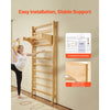 VEVOR Swedish Ladder Wall Gym, 10-Level Solid Wood Indoor Jungle Gym, 220lbs Loading Indoor Playground Climbing Ladder for Kid Adults, Gymnastic Stall Bars with Pull-Up Bar - Ideal Gift for Boys Girls