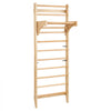 VEVOR Swedish Ladder Wall Gym, 10-Level Solid Wood Indoor Jungle Gym, 220lbs Loading Indoor Playground Climbing Ladder for Kid Adults, Gymnastic Stall Bars with Pull-Up Bar - Ideal Gift for Boys Girls