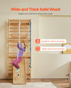 VEVOR Swedish ladder wall gym feature image highlighting solid wood construction and 220 lb capacity