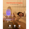 VEVOR Electric Fly Swatter, Zapper Racket with 3 Layers Mesh & Digital Screen Display, Dual Modes Fly Killer with 1500mAh Battery Rechargeable for Home, Bedroom, Kitchen and Patio, White