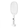 VEVOR Electric Fly Swatter, Zapper Racket with 3 Layers Mesh & Digital Screen Display, Dual Modes Fly Killer with 1500mAh Battery Rechargeable for Home, Bedroom, Kitchen and Patio, White