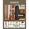 VEVOR Violin 1/2 Size for Adults, Violin Fiddle Set for Beginners Student with Hard Case, Rosin, Bow, Shoulder Rest,Bridge,Tuner and Extra Strings,Solidwood Professional Musical Instruments (Brown)