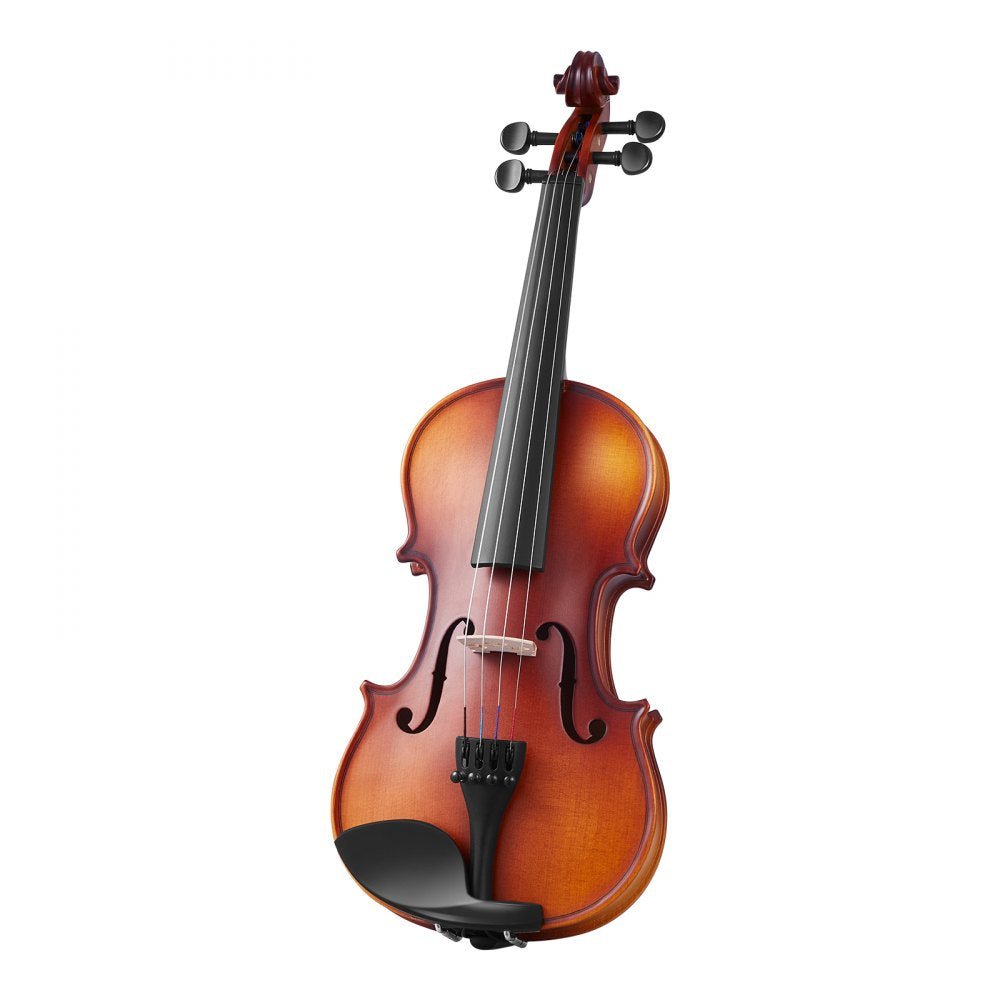 VEVOR Violin 3/4 Size for Adults, Violin Fiddle Set for Beginners Student with Hard Case, Rosin, Bow, Shoulder Rest,Bridge,Tuner and Extra Strings,Solidwood Professional Musical Instruments (Brown)