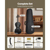 VEVOR Violin 4/4 Full Size for Adults, Violin Fiddle Set for Beginners Student with Hard Case, Rosin, Bow, Shoulder Rest, Bridge, Tuner and Extra Strings, Professional Solidwood Instruments  (Black)
