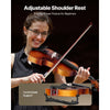 VEVOR Violin 4/4 Full Size for Adults, Violin Fiddle Set for Beginners Student with Hard Case, Rosin, Bow, Shoulder Rest,Bridge,Extra Strings,Professional Solidwood Instrument (Matte Brown)