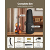 VEVOR Violin 4/4 Full Size for Adults, Violin Fiddle Set for Beginners Student with Hard Case, Rosin, Bow, Shoulder Rest,Bridge,Extra Strings,Professional Solidwood Instrument (Matte Brown)