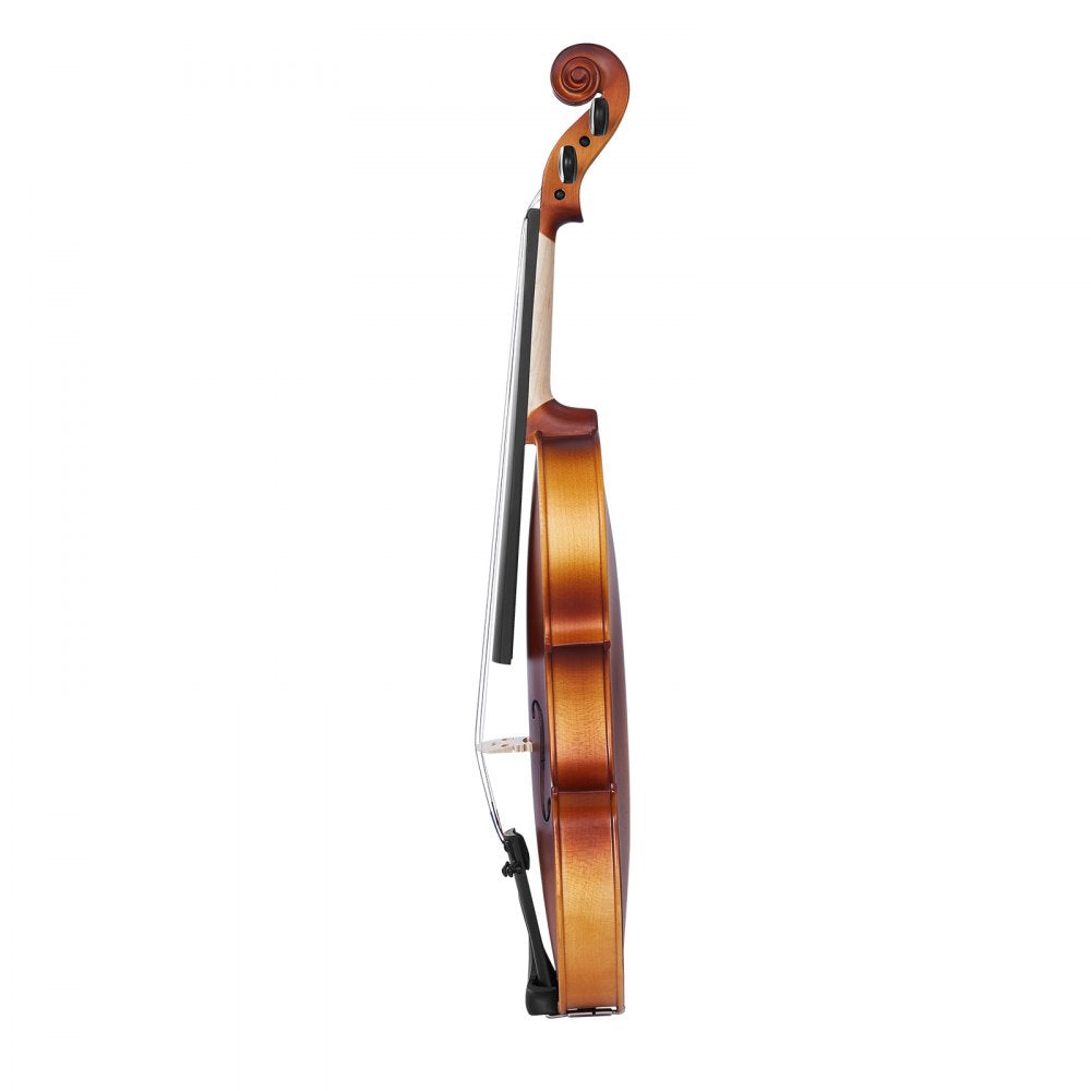 VEVOR Violin 4/4 Full Size for Adults, Violin Fiddle Set for Beginners Student with Hard Case, Rosin, Bow, Shoulder Rest,Bridge,Extra Strings,Professional Solidwood Instrument (Matte Brown)