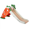 VEVOR Toddler Slide, Kid Slide for Toddlers Age 1-12 w/ Climbable Ladders & Basketball Hoop, Indoor Outdoor Slide Playset for Kids Within 88lbs, Toddler Playground w/ Raised Handrail, Anti-Slip Strip