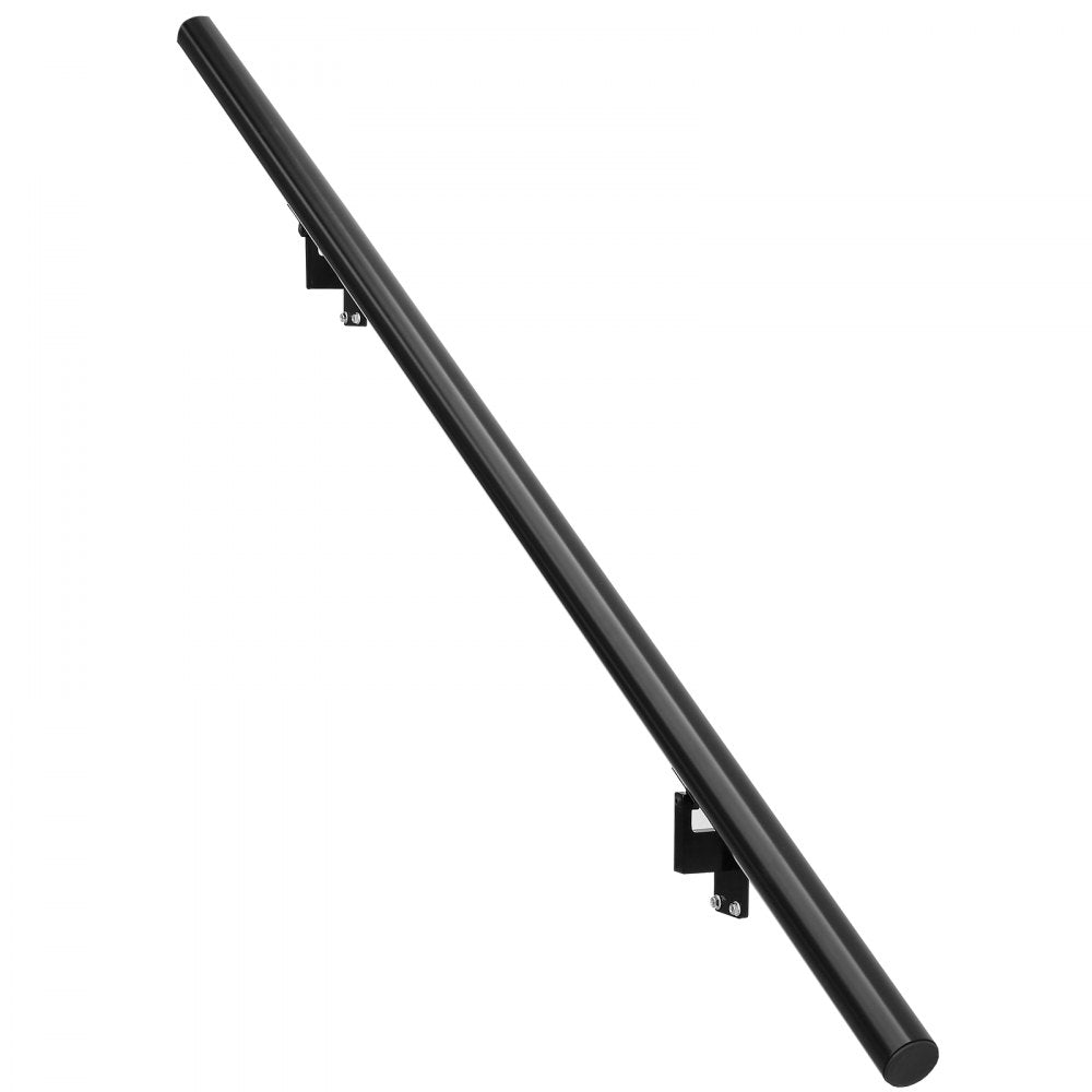 VEVOR Handrail Stair Railing, 5 ft, Wall Mount Handrails for Indoor Stairs, Thickened Aluminum Alloy Hand Rail with Installation Kit, 440 LBS Load Capacity Stairway Railing for Outdoor Stairs