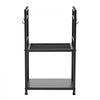 VEVOR Indoor Firewood Rack, 1.3 ft 2-Tier Firewood Holder with Fireplace Tools, Brush, Shovel, Poker, Tongs, Heavy Duty Log Wood Rack, 400 lbs Weight Capacity, Wood Pile Storage Stacker for Fire Pit