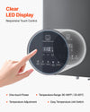 VEVOR Propane Tankless Water Heater, 4.3Gal Indoor 100000 BTU Instant Hot Water Heater, Smart Temperature Control & Clear LED Display & Multiple Security Protections for Whole House, Silver Gray