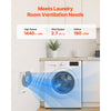 VEVOR 7.5-Inch Room to Room Fan, Through Wall Fan with AC Motor & Bi-directional Adjustable Wind, 180 CFM Ventilation Quiet Exhaust Vent for Kitchen, Living & Laundry Room, Workshop