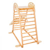 VEVOR Indoor Playground Jungle Gym, 4-in-1 Wooden Indoor Playground Climbing Toys for Kids, Montessori Toddlers Climber Playset with Climbing Rock, Slide, Wooden Ladder & Gym Rings, 220LBS Loading
