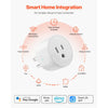 VEVOR Smart Plug, WiFi Smart Outlet Compatible with Alexa and Google Home, WiFi Plugs with Scheduling, App Control & Timer Function, 2.4GHz Wi-Fi Only, 15Amp, No Hub Required, White (4 Pack)