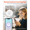 VEVOR Smart Plug, WiFi Smart Outlet Compatible with Alexa and Google Home, WiFi Plugs with Scheduling, App Control & Timer Function, 2.4GHz Wi-Fi Only, 15Amp, No Hub Required, White (4 Pack)