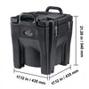 VEVOR Insulated Food Carrier, 32Qt Capacity, Stackable Catering Hot Box with Stainless Steel Barrel, Top Load LLDPE Food Warmer with Integral Handles Buckles Stationary Base, for Restaurant Canteen, B