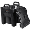 VEVOR Insulated Food Carrier, 32Qt Capacity, Stackable Catering Hot Box with Stainless Steel Barrel, Top Load LLDPE Food Warmer with Integral Handles Buckles Stationary Base, for Restaurant Canteen, B