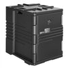 VEVOR Insulated Food Pan Carrier, 95 Qt Non-Electrical Food Warmer, with Wheel & 304 Stainless Steel Latch, LLDPE Stackable Hot Box, for Various Pan Sizes(NOT Included), Fit Catering BBQ Event(Black)
