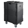 VEVOR Insulated Food Pan Carrier, 127 Qt Non-Electrical Food Warmer, with Swivel Wheel & 304 Stainless Steel Latch, LLDPE Stackable Hot Box, for Various Pan Sizes(NOT Included), Fit Catering BBQ Event